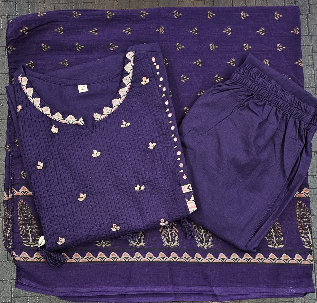 blue salwar