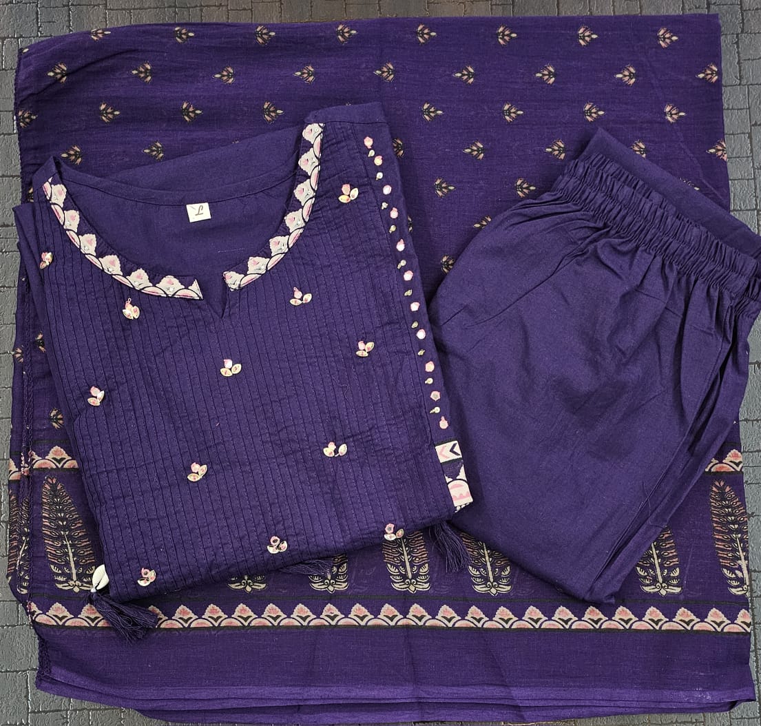 blue salwar